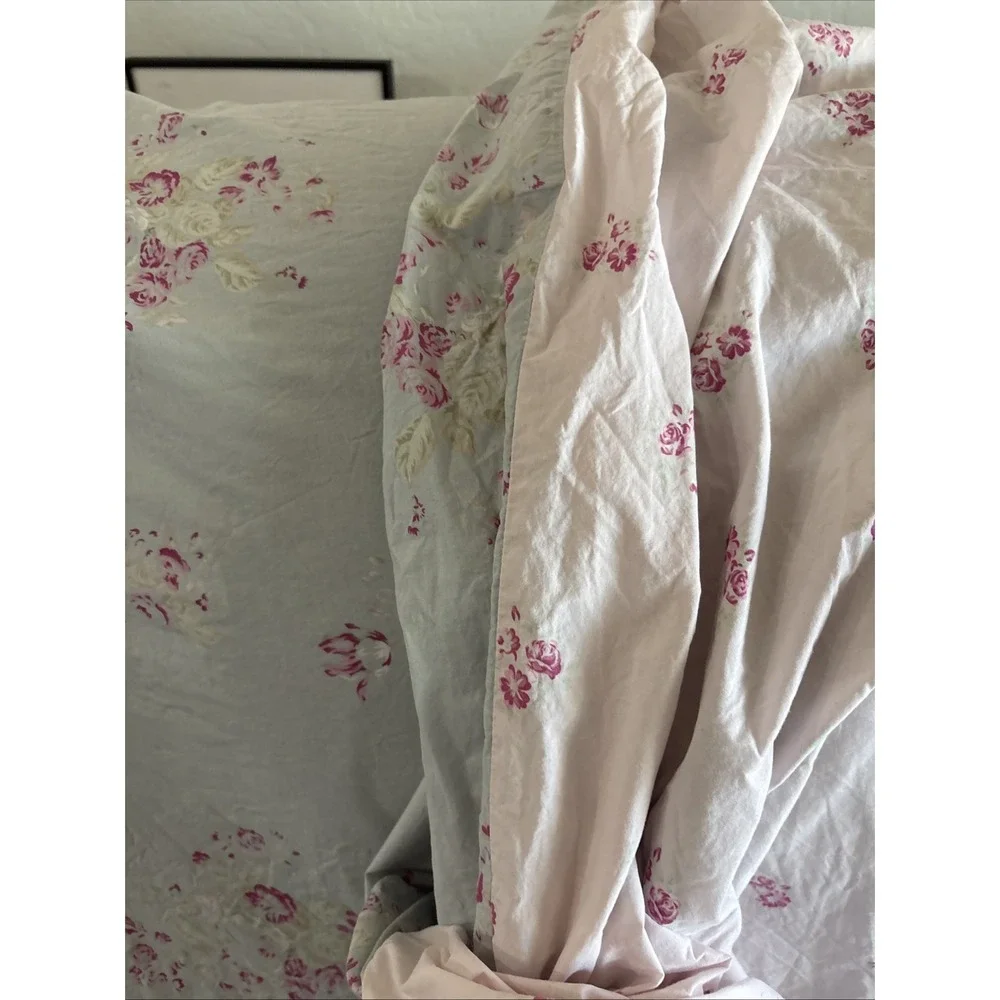 Rachel Ashwell Simply Shabby Chic Belle Hydrangea? Blue KING Duvet Cover 104 X92